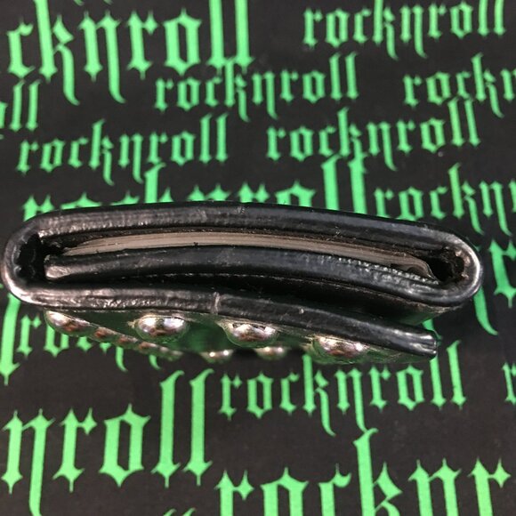 Studded Men's Leather Wallet - Picture 4 of 9